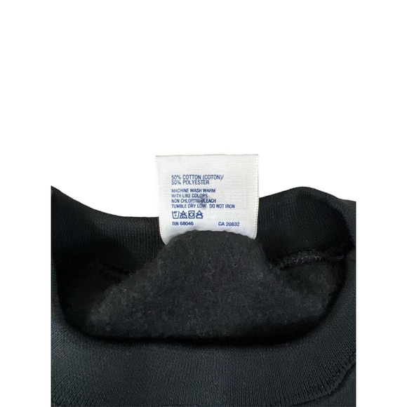 NWT Discus Athletic VTG Black‎ Long Sleeve Crewneck Size 2XL - Picture 4 of 7